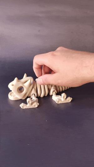 Triceratops Chameleon Triceratops Skeleton Flexi