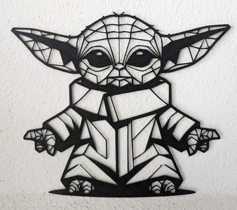 Baby Yoda Grogu – low poly style