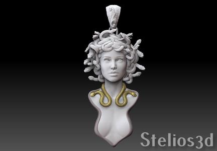 medusa pendant 3D print model