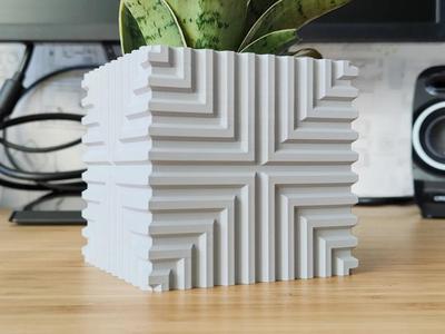 Matrix Cube Plant pot and Planter – Vase mode design
