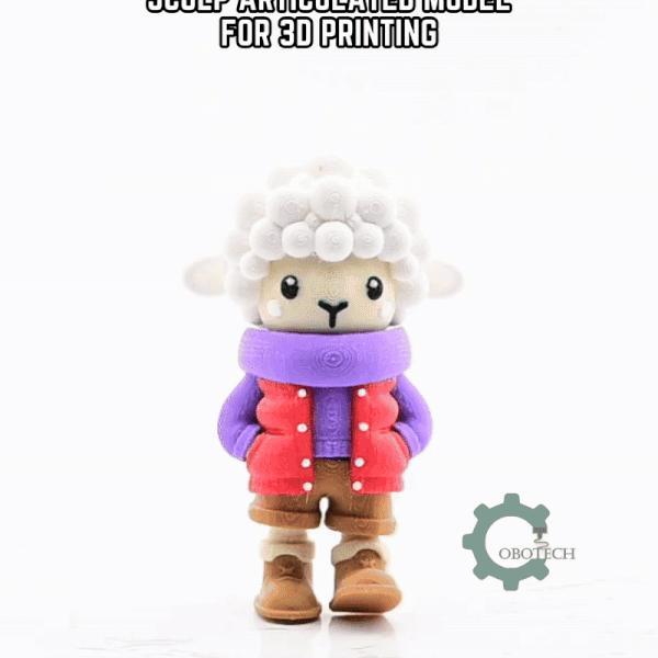 Cobotech Articulated Cozy Sheep In Urban Vibes Fashion