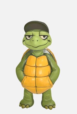 Relaxing Turtle Figurine – Cute 3D Printed Desk Decoration   