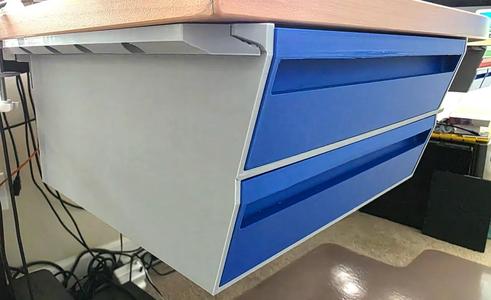 Giant underdesk cabinet with 2 drawers
