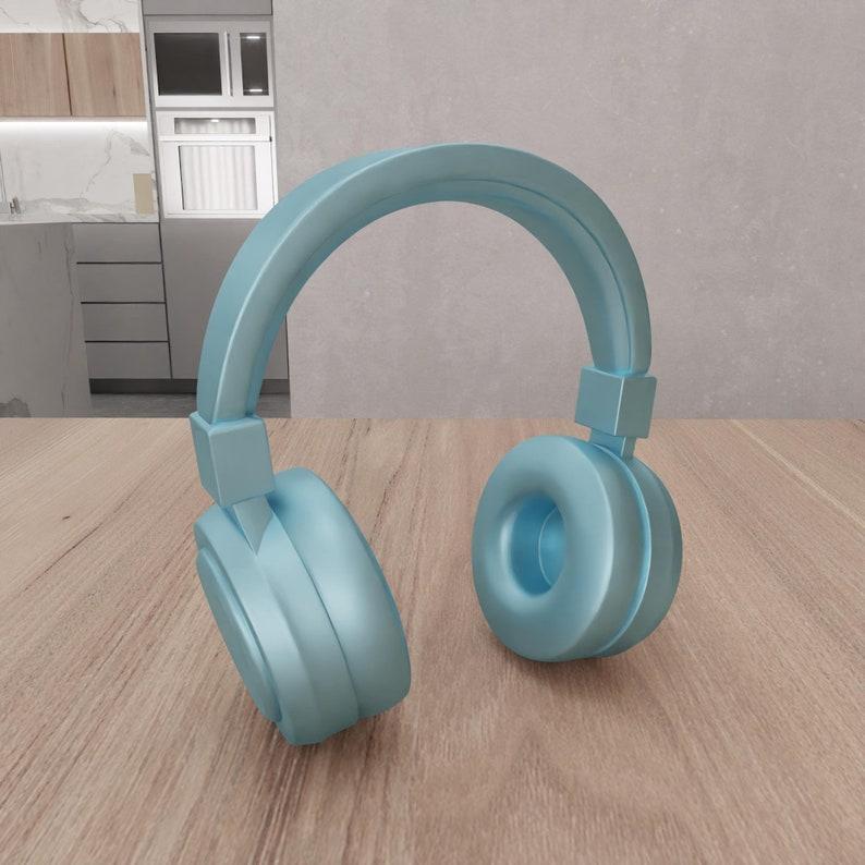3D Headphone Decor as a Stl File & Music Lover, Music Toy, 3D Printing, Headphone Accessories, Game Room Decor, Headset, Gaming Accessories