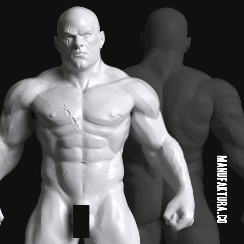 Sedition Series 01b – Male Gene-Forged Warrior Without Armor Plate