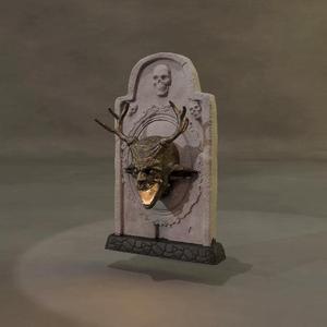 Lamp Devil Tombstone Holder