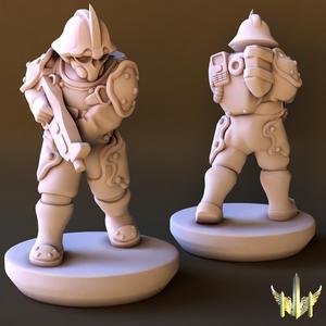 Space Conscript Infantry Pose 04