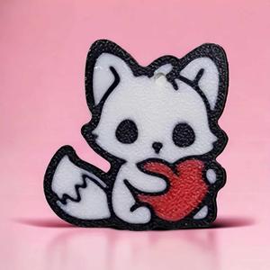 Cartoon fox earrings