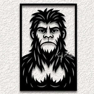 teen brother bigfoot wall art sasquatch home decor