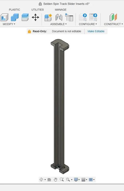 Selden or Kemp Mast – Spinnaker Track Slider Inserts