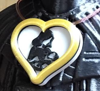 Mother with Baby pendant or magnet mirror