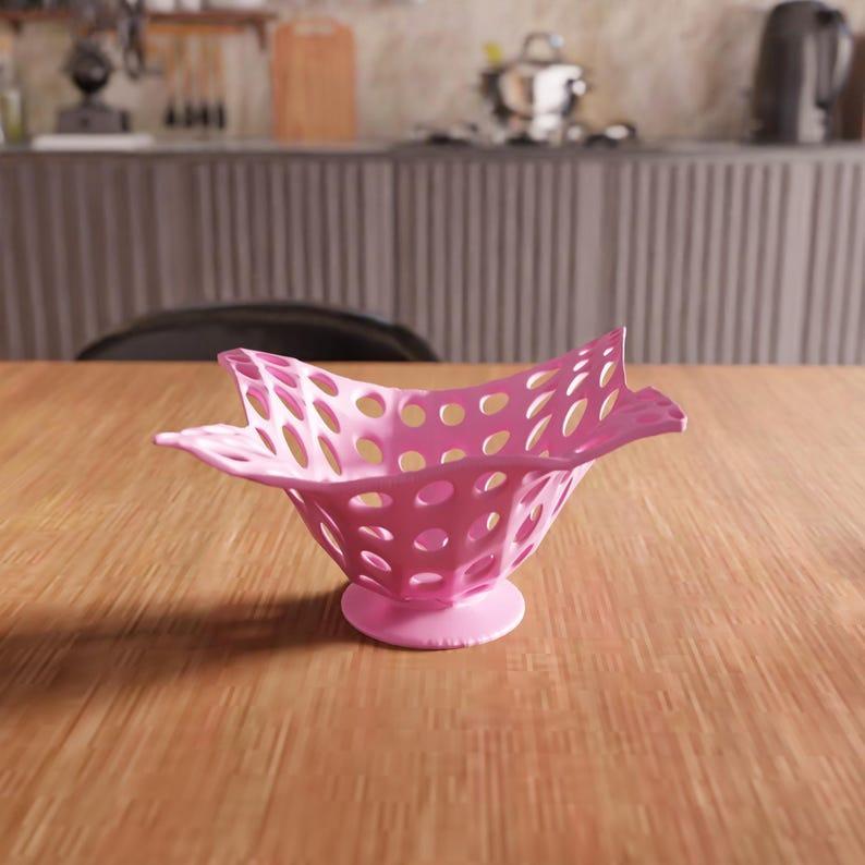3D Basket Decor STL File - Unique Basket Design for Home Decor, Stylish 3D Art Gift for Her, Minimalist Accent, Digital 3D Print File