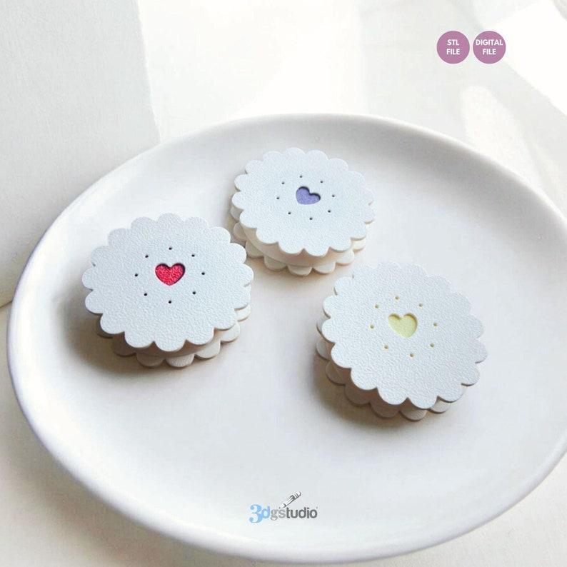 Valentine Cookie Heart Box 3D Print Stl Files, Valentine Gift Love Stl Files