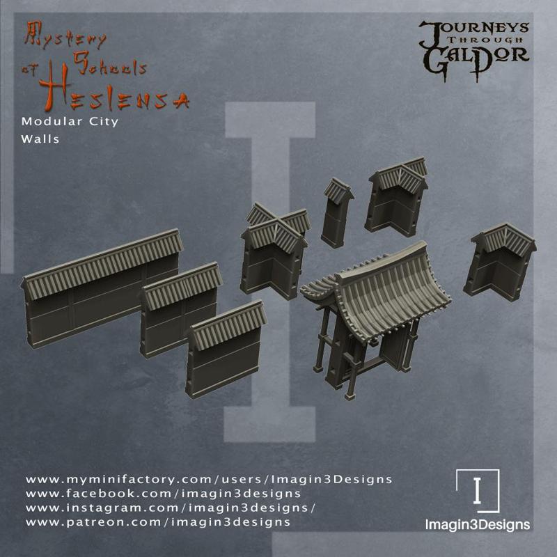 Modular Asian City Walls
