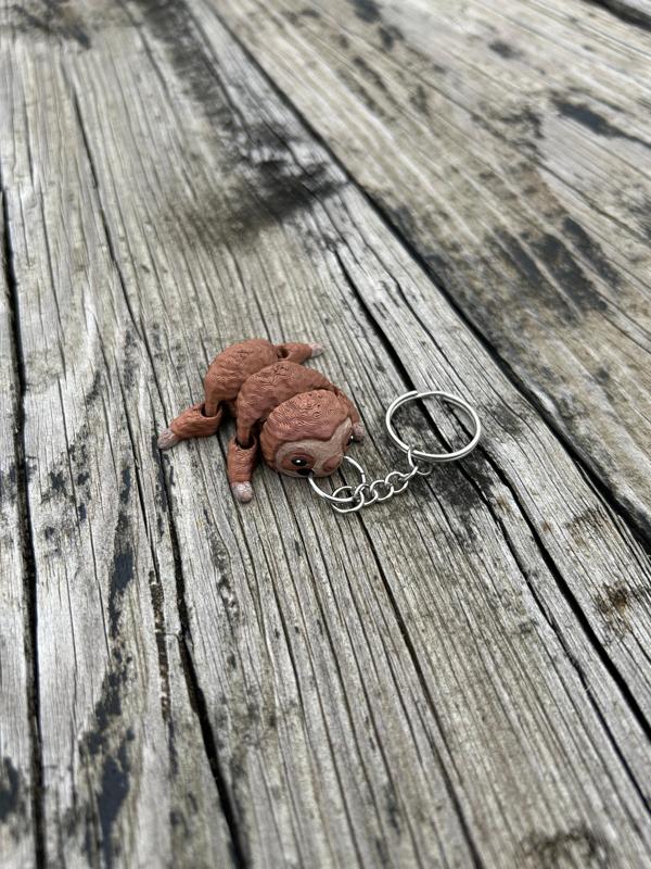 Baby Sloth Keychain with movable legs