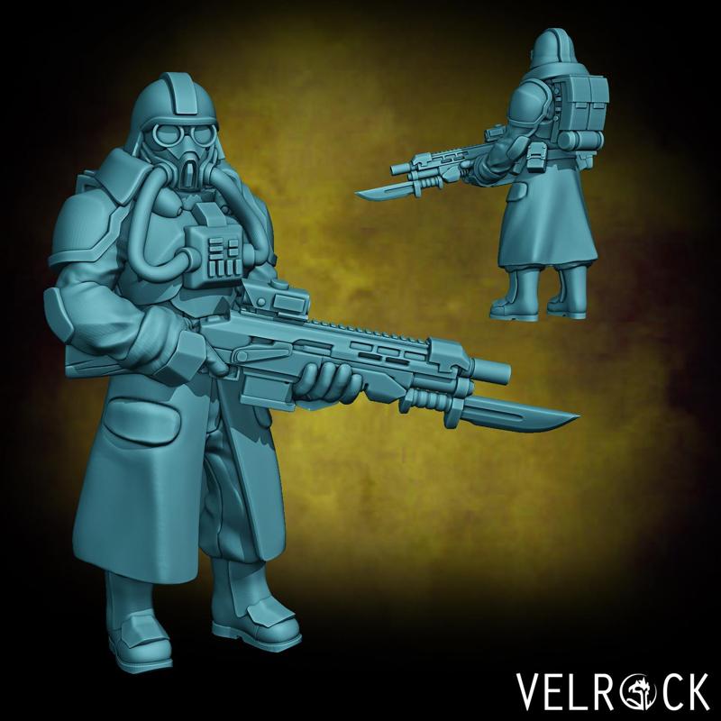 Tempest Guardsman Trencher 1 (Male) (PRESUPPORTED)