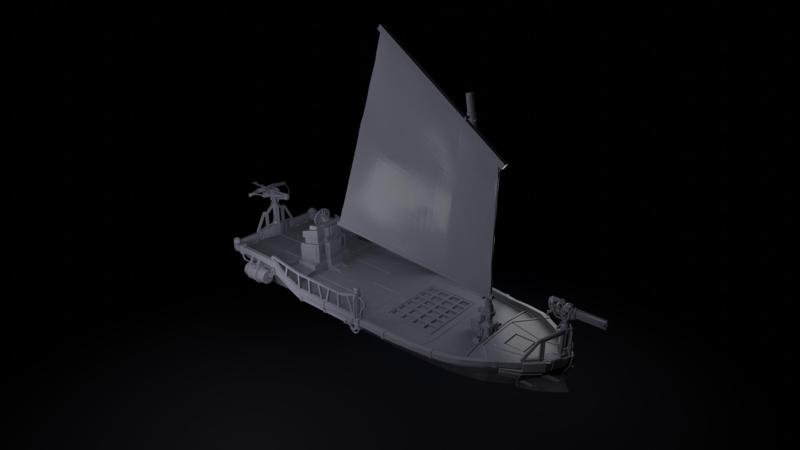 Scavenger Cutter – Postapocalyptic Pirate Ship