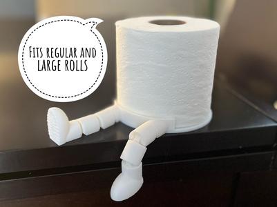Adjustable Toilet Paper Roll Buddy