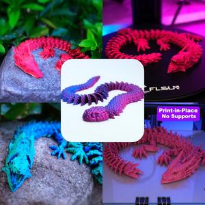 Articulated Dragons Set 3 flexi dragons  SNAKE
