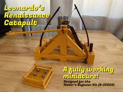 Leonardos Renaissance Catapult (Working Miniature)