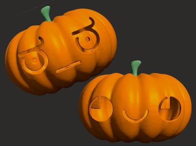 Kaomoji Halloween Pumpkin