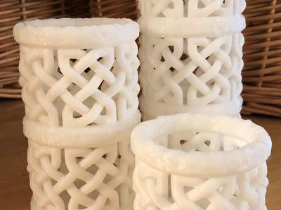 Cylindrical Celtic Knot Vases