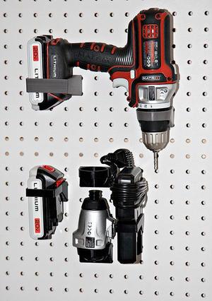 Pegboard mount for Black&Decker Matrix Drill set