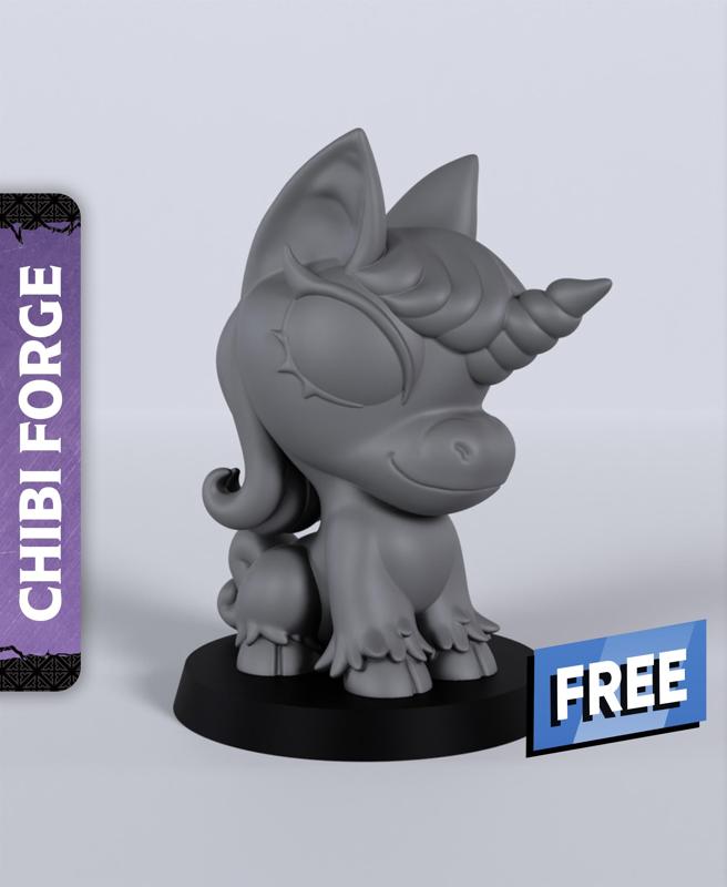 Chibi Unicorn Pony – With Free Dragon – 5e DnD Inspired for RPG and Wargamers