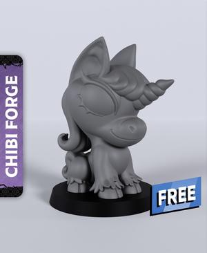 Chibi Unicorn Pony – With Free Dragon – 5e DnD Inspired for RPG and Wargamers