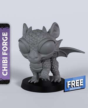 Chibi Night Dragon – With Free Dragon – 5e DnD Inspired for RPG and Wargamers