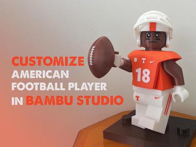CUSTOMIZE American Football Player Big Figure