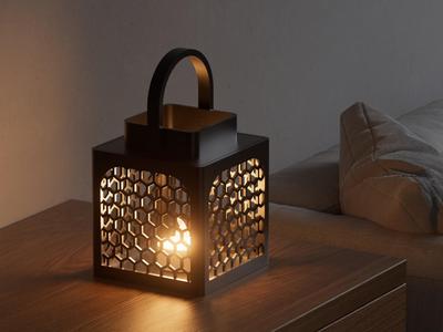 LED tealight lantern