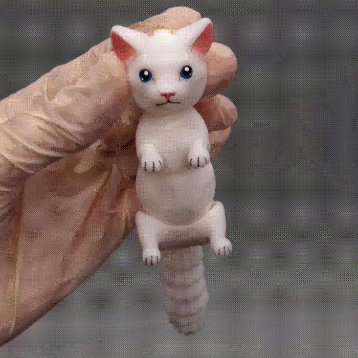 Cat Flexi Keychain (PRINT-IN-PLACE)