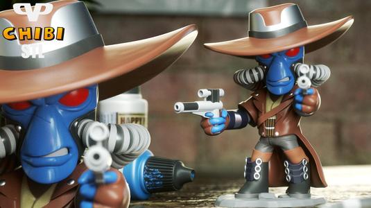 Cad Bane Chibi STL for 3D Printing ChibiSTL 3DXM