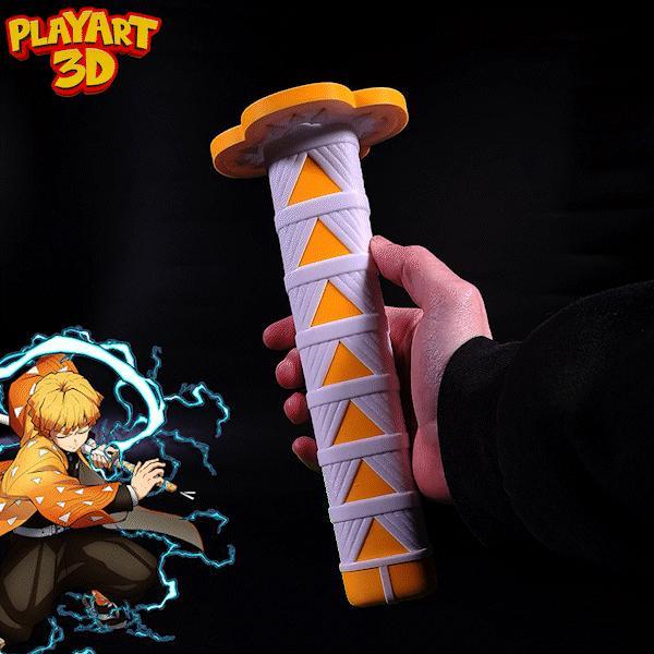 COLLAPSING KATANA – ZENITSU – DEMONSLAYER – (PRINT IN PLACE + ASSEMBLY VERSION)