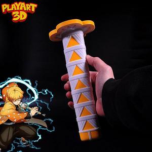 COLLAPSING KATANA – ZENITSU – DEMONSLAYER – (PRINT IN PLACE + ASSEMBLY VERSION)