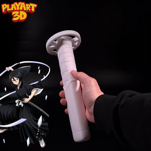 COLLAPSING KATANA – RUKIA KUCHIKI – BLEACH – EASY TO PRINT – NO SUPPORTS