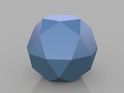 Low Poly Spheres: Icosidodecahedron