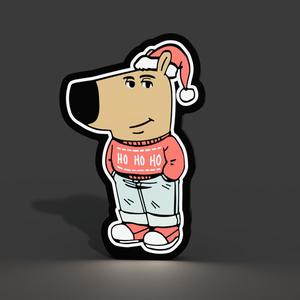 Chill Guy Christmas Lightbox LED Lamp