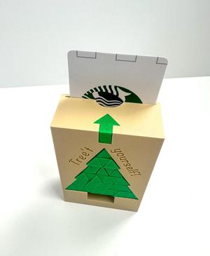 Tree’t Yourself! Gift Card Box (Merry Christmas Edition) with Pixel Tree Fidget