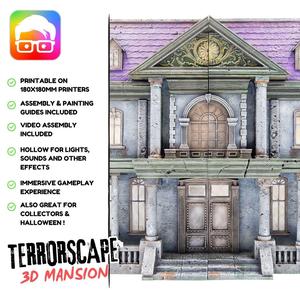 3D printable Mansion for Terrorscape boardgame