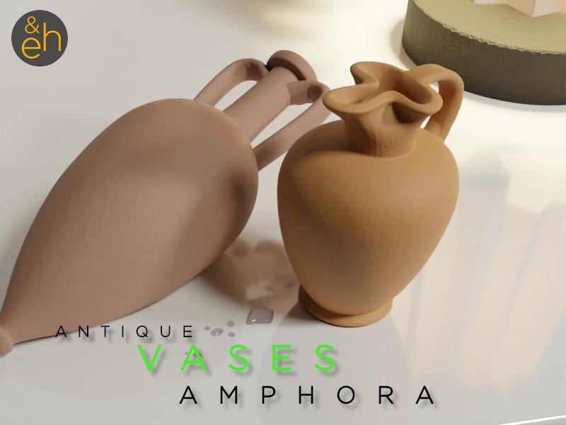 Terracotta Vases Amphora & Oenochoe