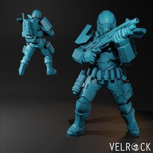 Tempest Guardsman Shock Trooper 1 (Male) (PRESUPPORTED)