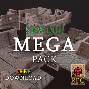 Printable Terrains - Sewers MEGA Pack