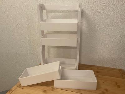 Modular Shelf with Removable Drawers