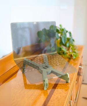 Portable Laptop Stand – Print in Place Collapsing Laptop Stand with Cable Coil