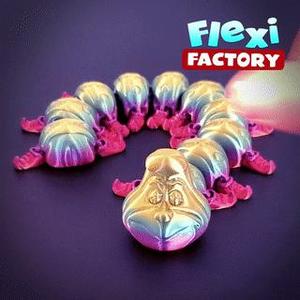 Cute Flexi Print-in-Place Caterpillar with 3MF Included!