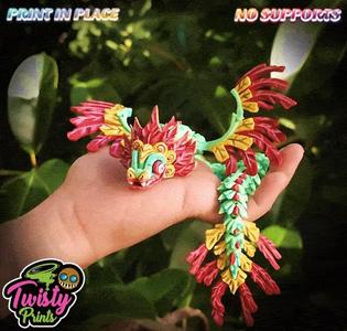 🐉Articulated Quetzalcoatl🐉- Bambu colored file included!