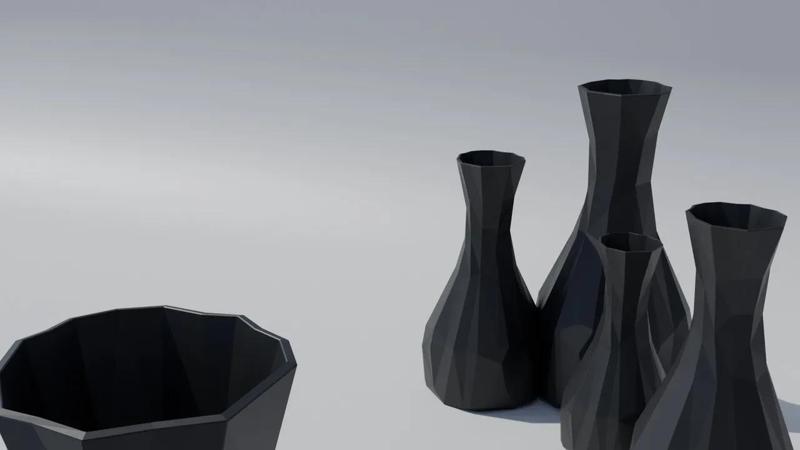 Low poly Design Vase / Flowerpot