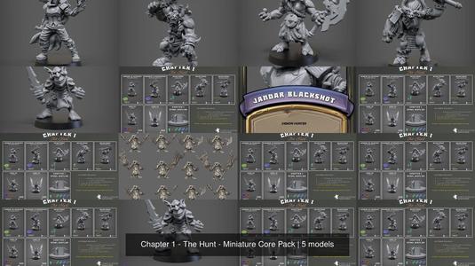 Chapter 1 – The Hunt – Miniature Core Pack 3D Model Collection